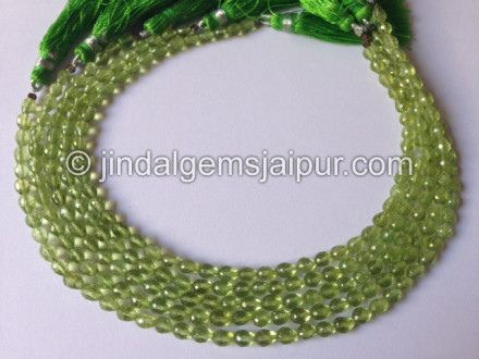 Peridot Faceted Drops Shape Beads